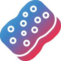 Sponge Glyph Gradient Icon vector