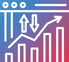 Traffic Data Glyph Gradient Icon vector