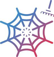 Spider Web Glyph Gradient Icon vector