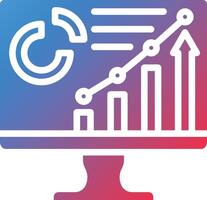 Dashboard Glyph Gradient Icon vector