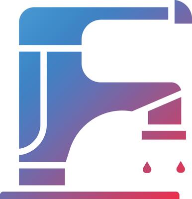 Faucet Glyph Gradient Icon