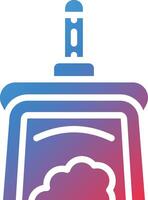 Dust Pan Glyph Gradient Icon vector