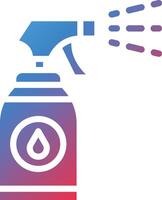 Spray Bottle Glyph Gradient Icon vector