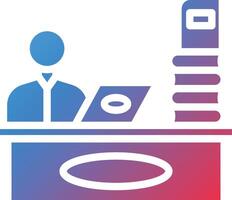 Overload Glyph Gradient Icon vector