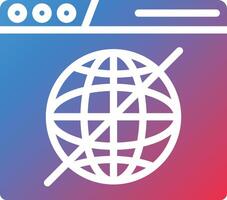 Offline Glyph Gradient Icon vector