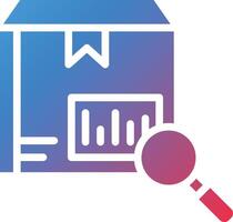 Package Tracking Glyph Gradient Icon vector