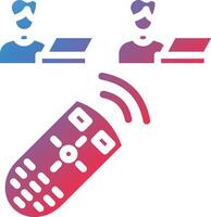 Remote Control Glyph Gradient Icon vector