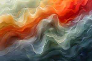 Abstract Colorful Wave Pattern - Vibrant Textured Background for Design and Decoration photo
