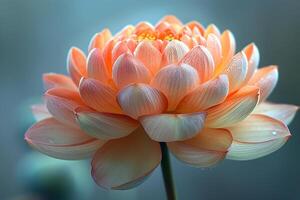 Exquisite Dew-Kissed Lotus Blossom Nature's Serenity for Meditation and Zen Inspiration photo