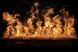 Abstract Flames Background for Dramatic Visual Design Concepts photo