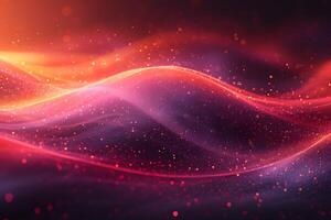 Abstract Cosmic Wave with Glowing Particles for Digital Art and Design Projects photo