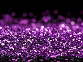 Delicate purple dots illuminate the void, creating an abstract cosmic experience. Their varied intensities evoke a sense of movement in a minimalist setting. photo