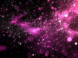 A mesmerizing arrangement of vibrant purple dots scatters across a dark canvas, radiating varying intensities of light, evoking a cosmic ambiance that captivates the viewer. photo