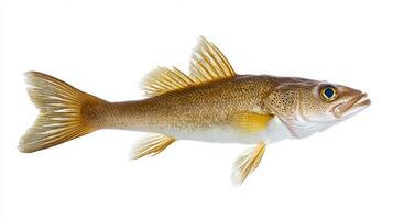 detailed representation of a Haddock exhibiting its distinct colors and features highlighting the species importance in culinary preparations and fishery production. photo