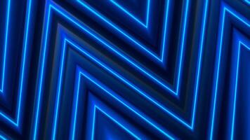 Magical abstract neon animation with lines and angles. video