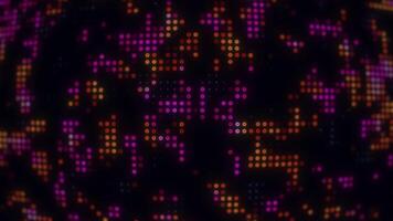 Abstract Futuristic high-tech Energy Particles. Data Transmission from the 80s. video