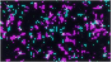 Background with moving flickering dots as a computer program. Retro background from the 80's. video
