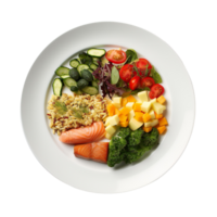 Dinner on a Plate isolated on transparent background png