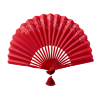 Folding Hand Fan isolated on transparent background png