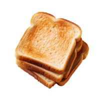 Fresh toast bread isolated on transparent background png