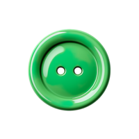 Green button isolated on transparent background png