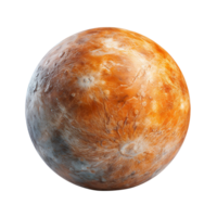 Planet Mercury isolated on transparent background png