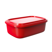 Red food container isolated on transparent background png