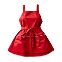 Red apron isolated on transparent background png