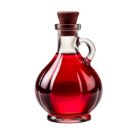 red potion bottle isolated on transparent background png