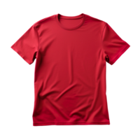 red t-shirt isolated on transparent background png