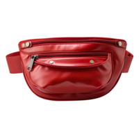 Red waist pouch isolated on transparent background png
