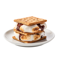 Smore On A Plate isolated on transparent background png