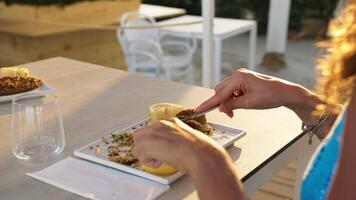 Gratin Fish Meal In The Sea Resort video