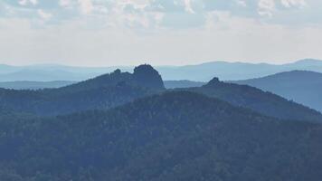 A Majestic View of the Enchanting Mountain Range in the Distance video