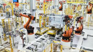 Tokyo- Japan, 08.01.2023. Scene. Fast-working robots that work in production. Use only for editorial. video