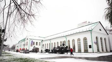 Serbia - Belgrade, November 20, 2022. Building and military monuments. Art. Concept of architecture and history. video