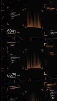 Stock market abstract background with financial data analysis. Animation. Business infographics for financial investment report, seamless loop. video
