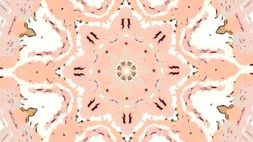 Kaleidoscope light flare rotation in mandala shape. Motion. Colorful relaxing spinning shapes. video