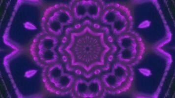 Abstract fractal flower shapes. Motion. Abstract Kaleidoscope Background. video