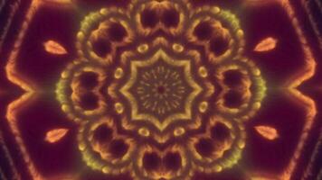 Abstract fractal flower shapes. Motion. Abstract Kaleidoscope Background. video