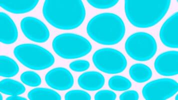 White background and black background with bright spots. Design. Large bubbles that move in different directions in 3D format. video