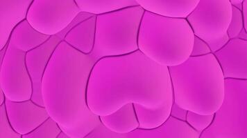 Blue and pink background. Design. Bright filling circles made in cartoon animation that spread in different directions. video