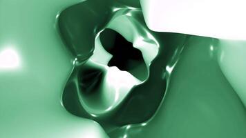 Blue and green background. Design. Bright glossy spots made in computer graphics that flicker. video