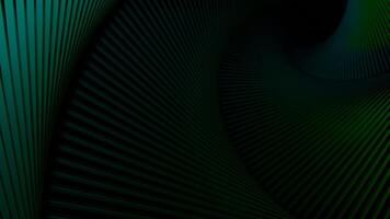 Black background with translucent bright stripes. Design.Horizontal gray and green stripes that move in a circle in abstraction. video