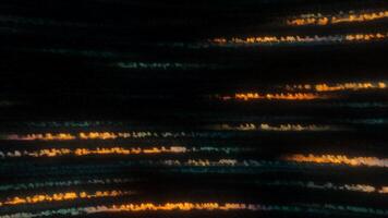 Shimmering stripes moving in stream on black background. Motion. Electronic flickering bands move in stream with cyber jumps. Flow of noise lines with high-speed jumps video