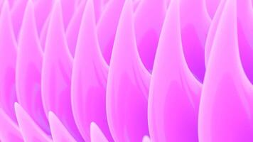 rör på sig skarp 3d kronblad. design. färgad 3d kronblad flytta i ström. rör på sig skarp kronblad eller tänder av 3d strukturera video