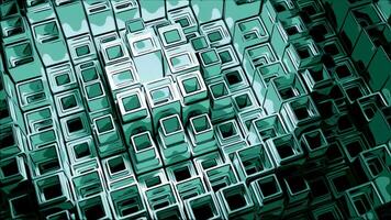 Abstract technological pattern with squared wavy texture. Design. Concept of artificial intelligence. video