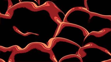 View inside of the stomach of an alien creature. Design. Abstract visualization of alien gastrointestinal tract. video