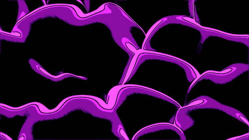 View inside of the stomach of an alien creature. Design. Abstract