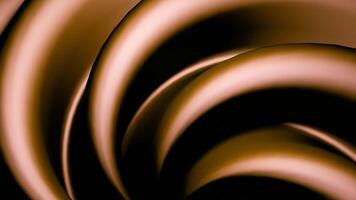 Abstract spinning convex shapes. Design. Bright curved glossy blades. video